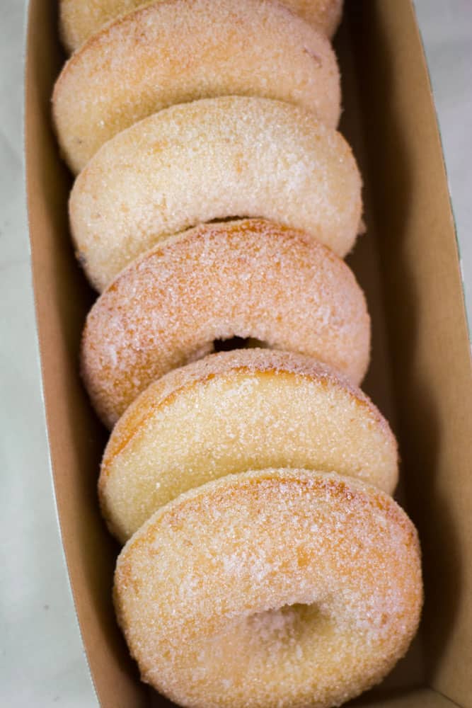 Homemade Baked Sugar Donuts recipe that is easy to make and ready in 15 minutes. These simple and extra soft donuts taste just like sugar donuts from your favorite bakery! 