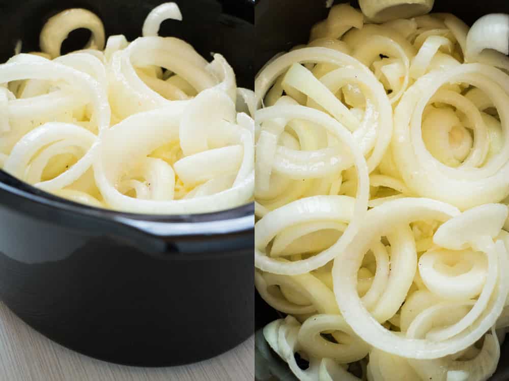 Onions in slow cooker