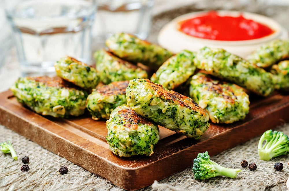 Baked Broccoli and Cheese Sticks