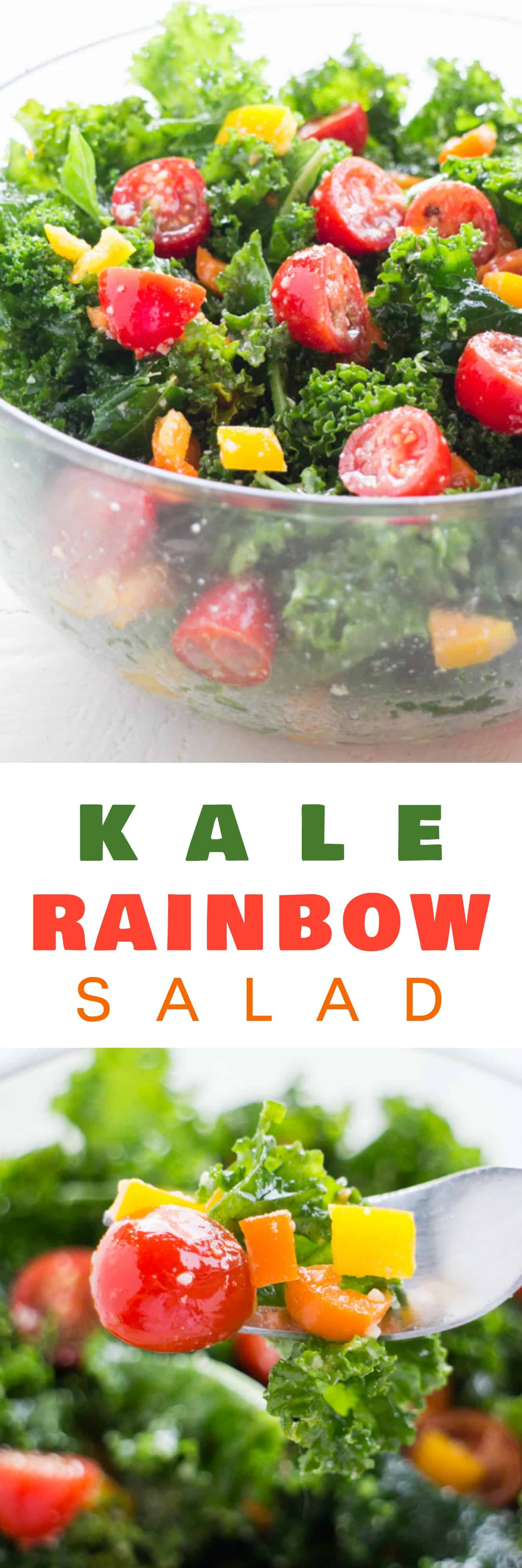 Kale CHERRY TOMATO Rainbow Salad Brooklyn Farm Girl