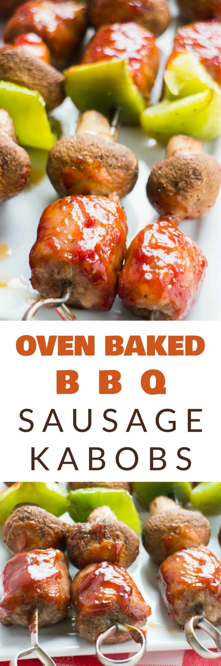 How to Make BBQ Sausage Kabobs in the Oven Brooklyn Farm Girl