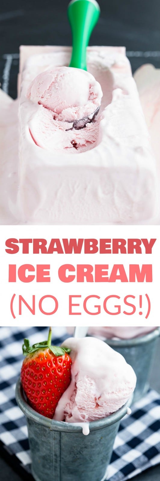 Strawberry Ice Cream With No Eggs Easy Homemade Recipe