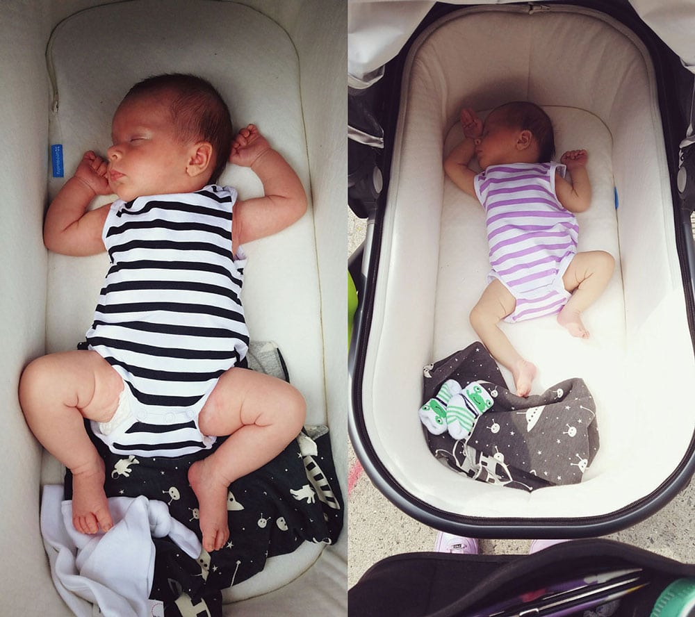 sleeping in uppababy bassinet