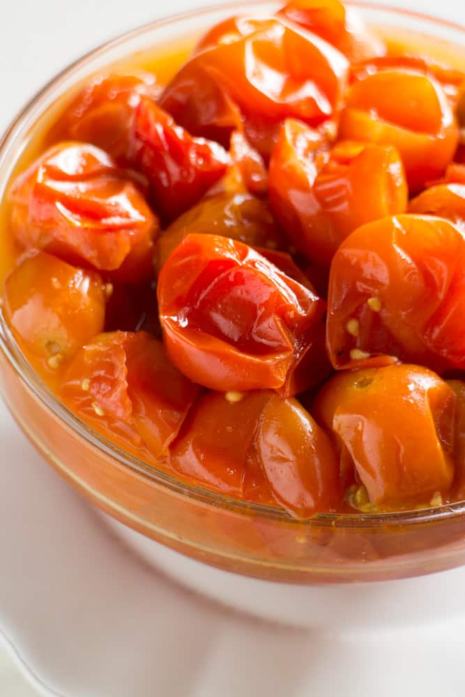 Slow Cooker Cherry Tomatoes Recipe Make them in the crockpot!