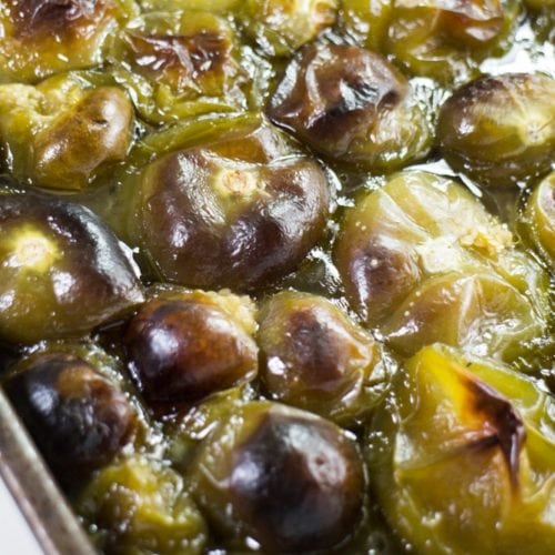 Oven Roasted Tomatillos How to Cook Tomatillos Recipe