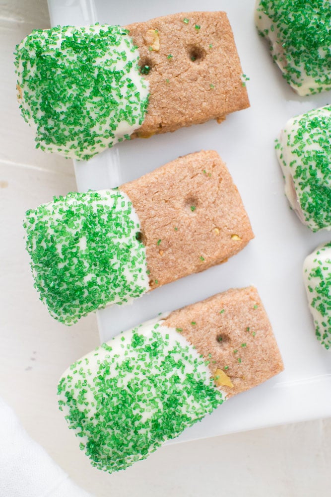 GLUTENFREE White Chocolate Dipped Pistachio Cookies Brooklyn Farm Girl