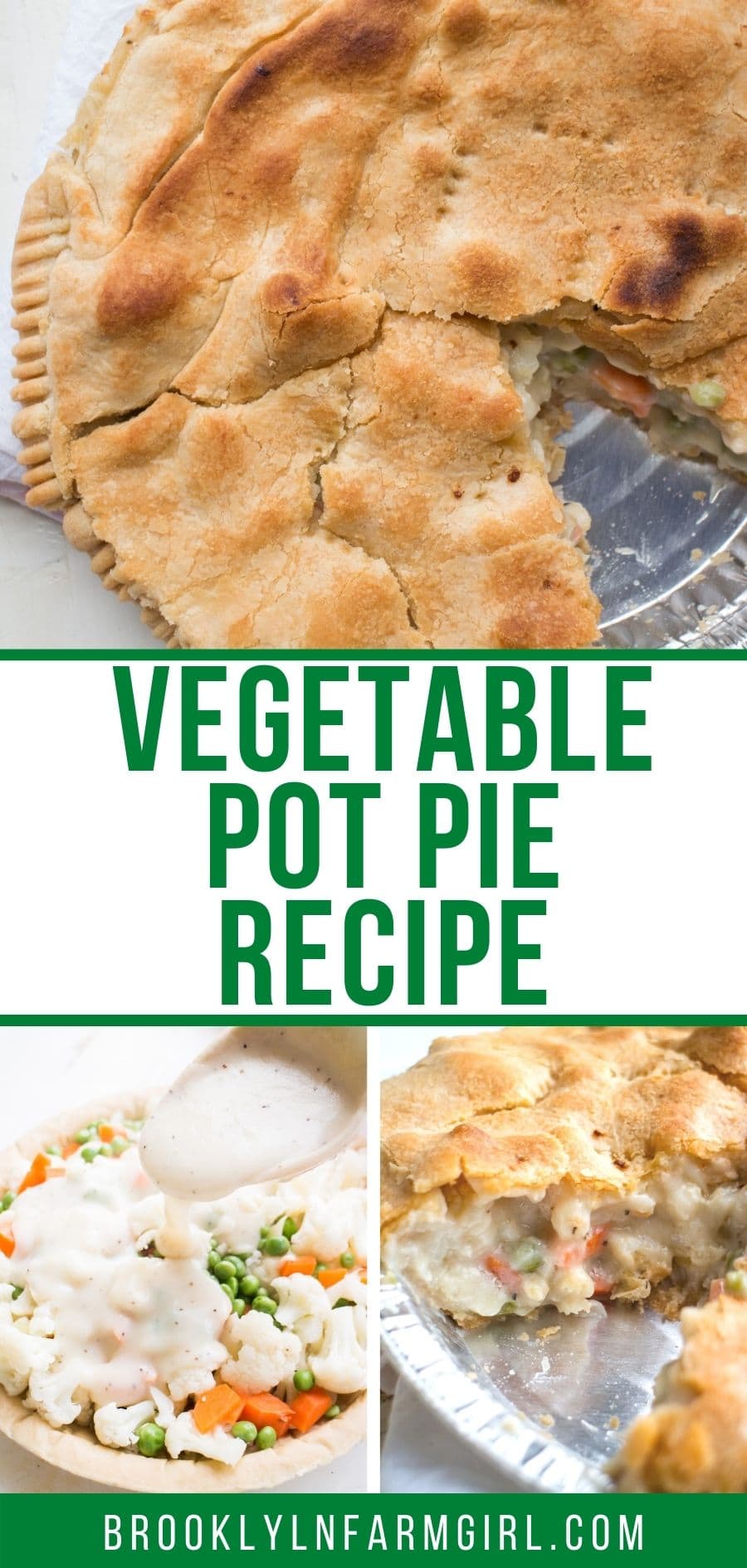 Vegetable Pot Pie (With Cauliflower and Frozen Mixed Vegetables