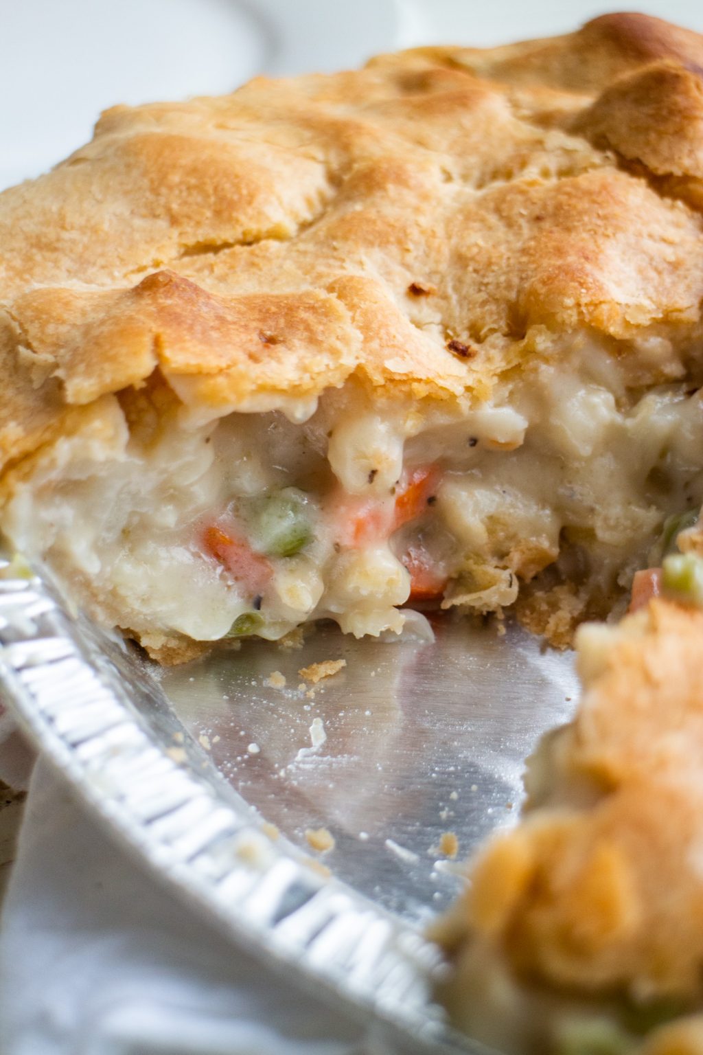 Vegetable Pot Pie (With Cauliflower and Frozen Mixed Vegetables