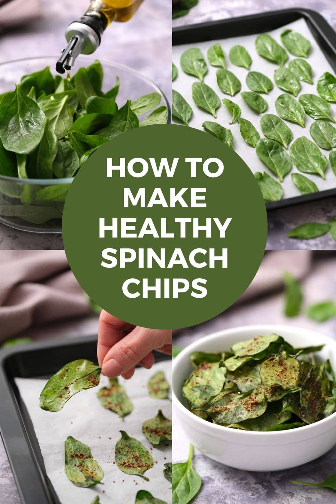 Baked Spinach Chips Brooklyn Farm Girl