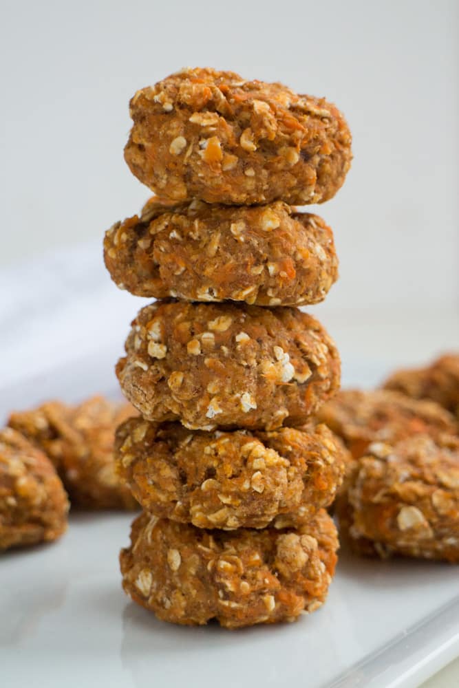 HOMEMADE COOKIES recipe for baby led weaning and soothing a teething baby! These Sweet Potato cookies are made with mashed sweet potato, banana, baby cereal and oatmeal!   My favorite part is that these cookies are so delicious we can share them together! 