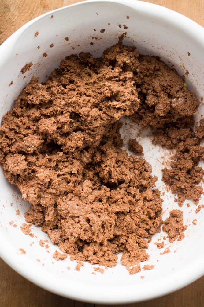 chocolate avocado muffin batter