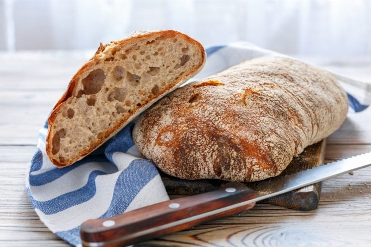 Easy Ciabatta Bread - Homemade Crusty Bread Recipe