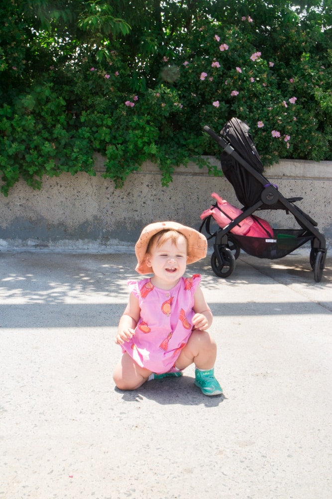 Ergobaby 180 Reversible Stroller Review!  This is a great stroller for city parents, with a giant sun canopy and easy to fold with 1 hand!