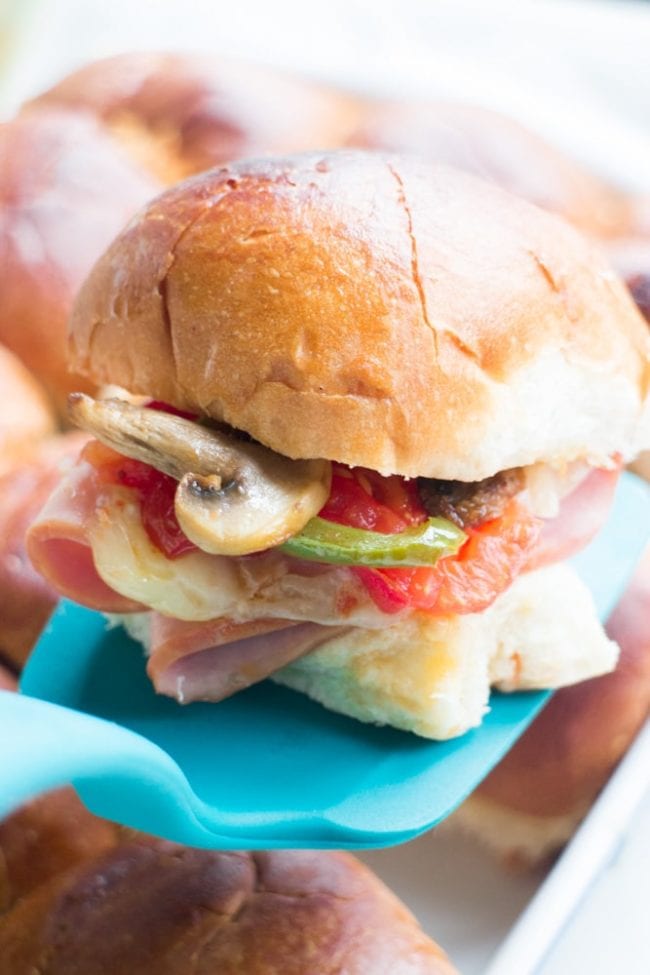Italian Ham and Turkey Sliders Easy Mini Sandwich Recipe