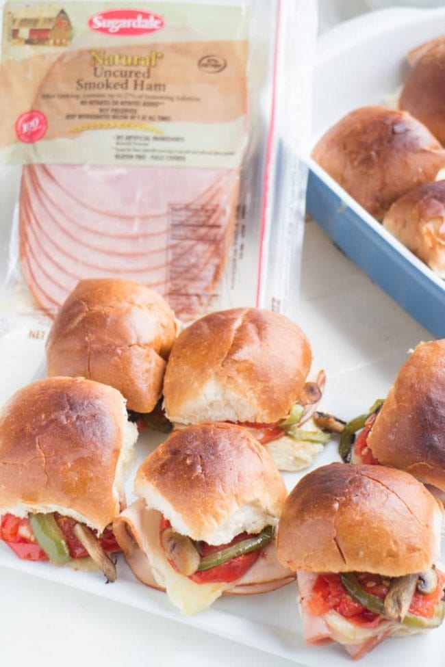 Italian Ham and Turkey Sliders Easy Mini Sandwich Recipe