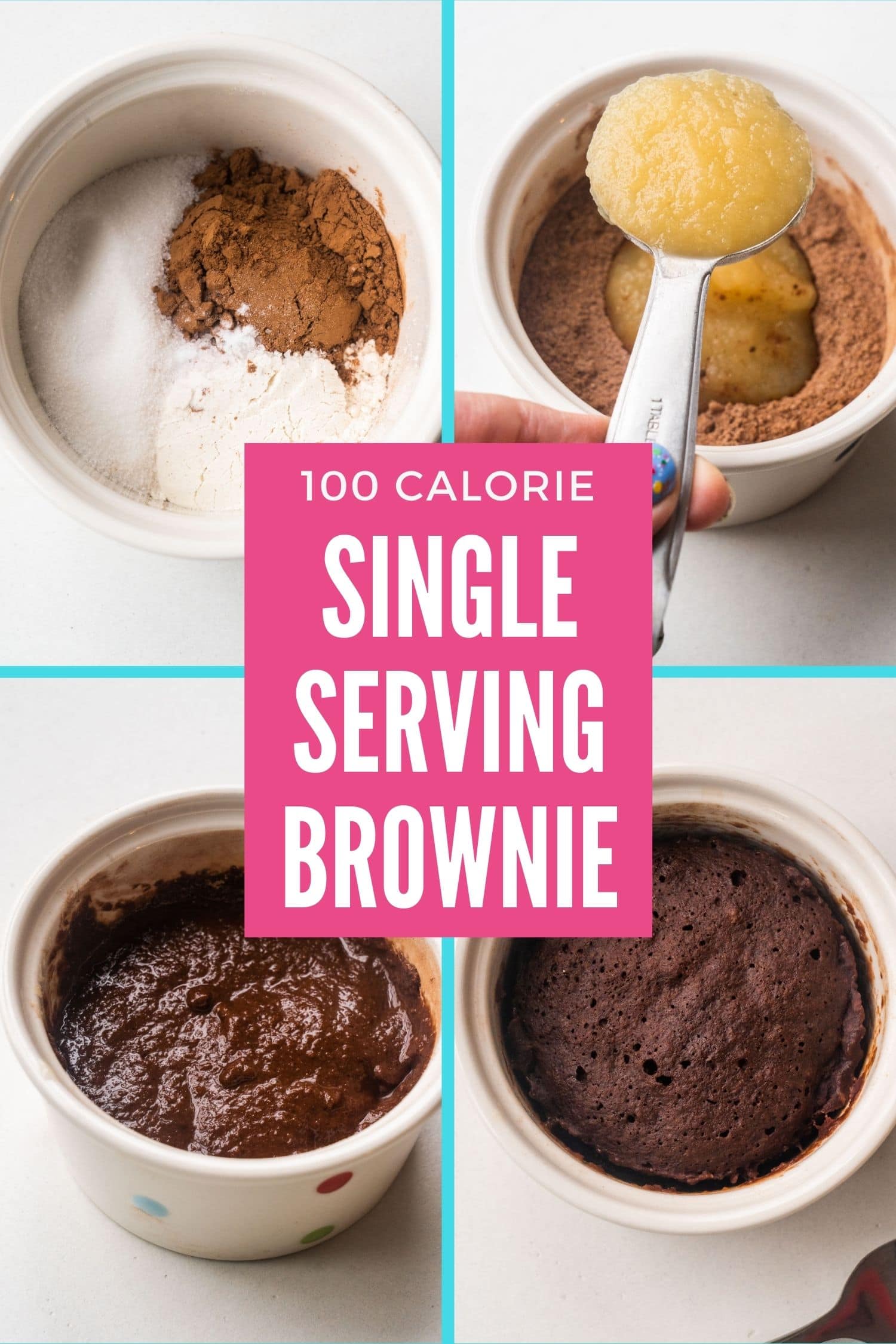 100 Calorie Brownie Healthy Single Serving Brownie Recipe