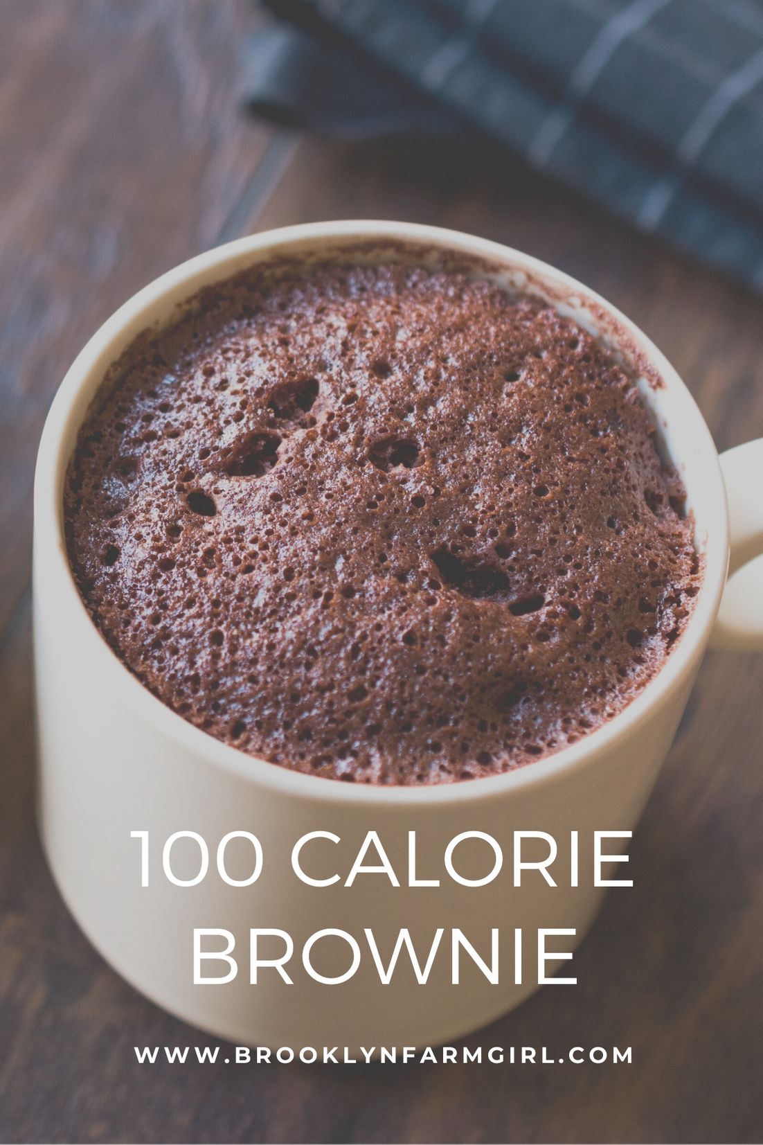 100 Calorie Brownie Healthy Single Serving Brownie Recipe