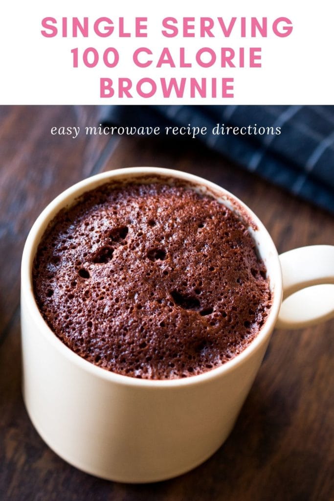 100 Calorie Brownie - Healthy Single Serving Brownie Recipe