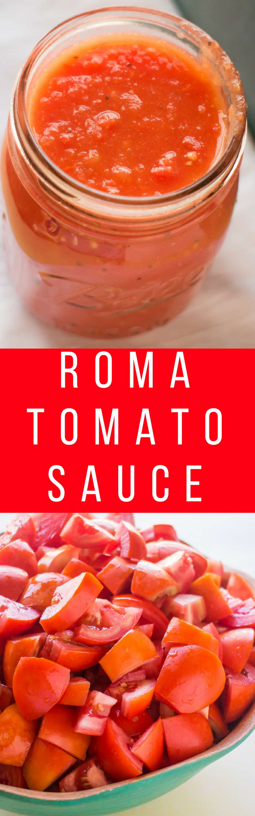 Roma Tomato Sauce recipe that requires no peeling or blanching! This is a easy creamy sauce that's perfect for growing garden tomatoes! Serve on pasta, or use later by canning or freezing.