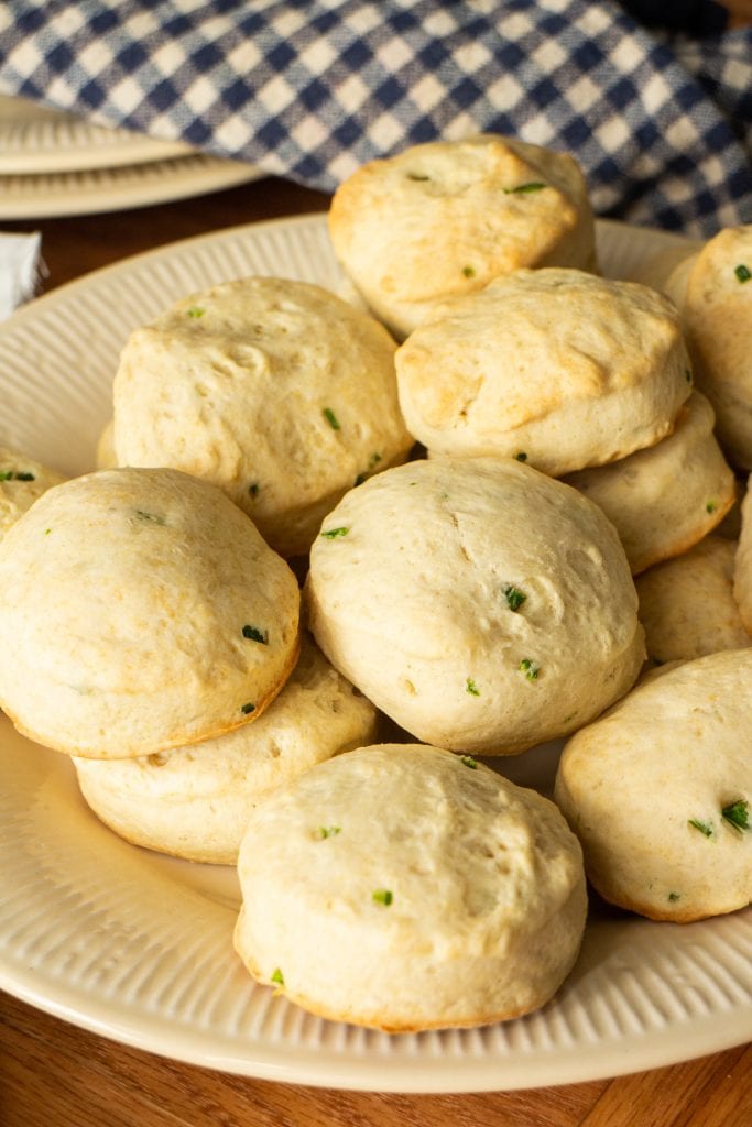 jalapeno biscuits on plate