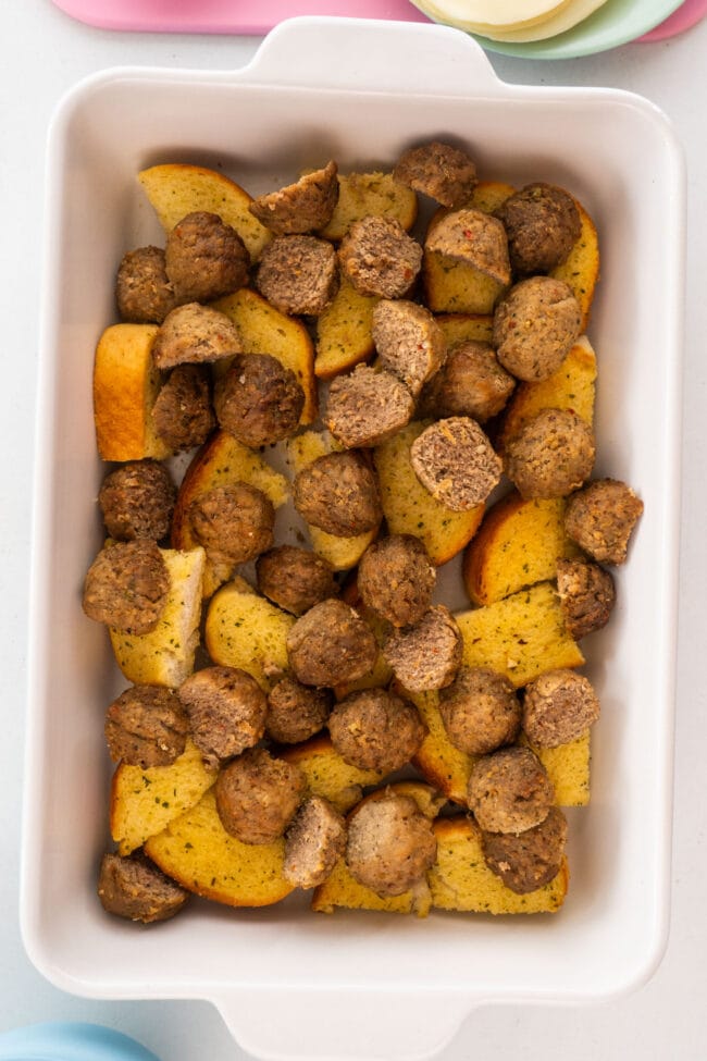 Meatball Texas Toast Casserole Brooklyn Farm Girl