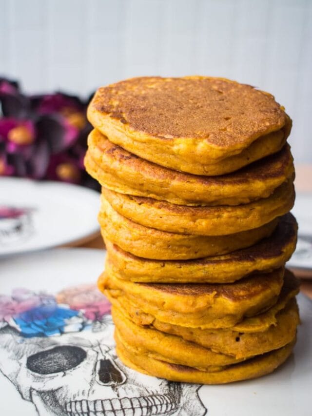 Pumpkin Pancakes for Baby and Toddlers Brooklyn Farm Girl