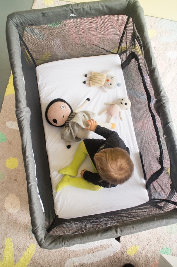 Real Mom Review of the Lotus Travel Crib, the lightweight pack and play that makes flying and airports so easy!  Great for toddlers and babies!  Trust me you need this!