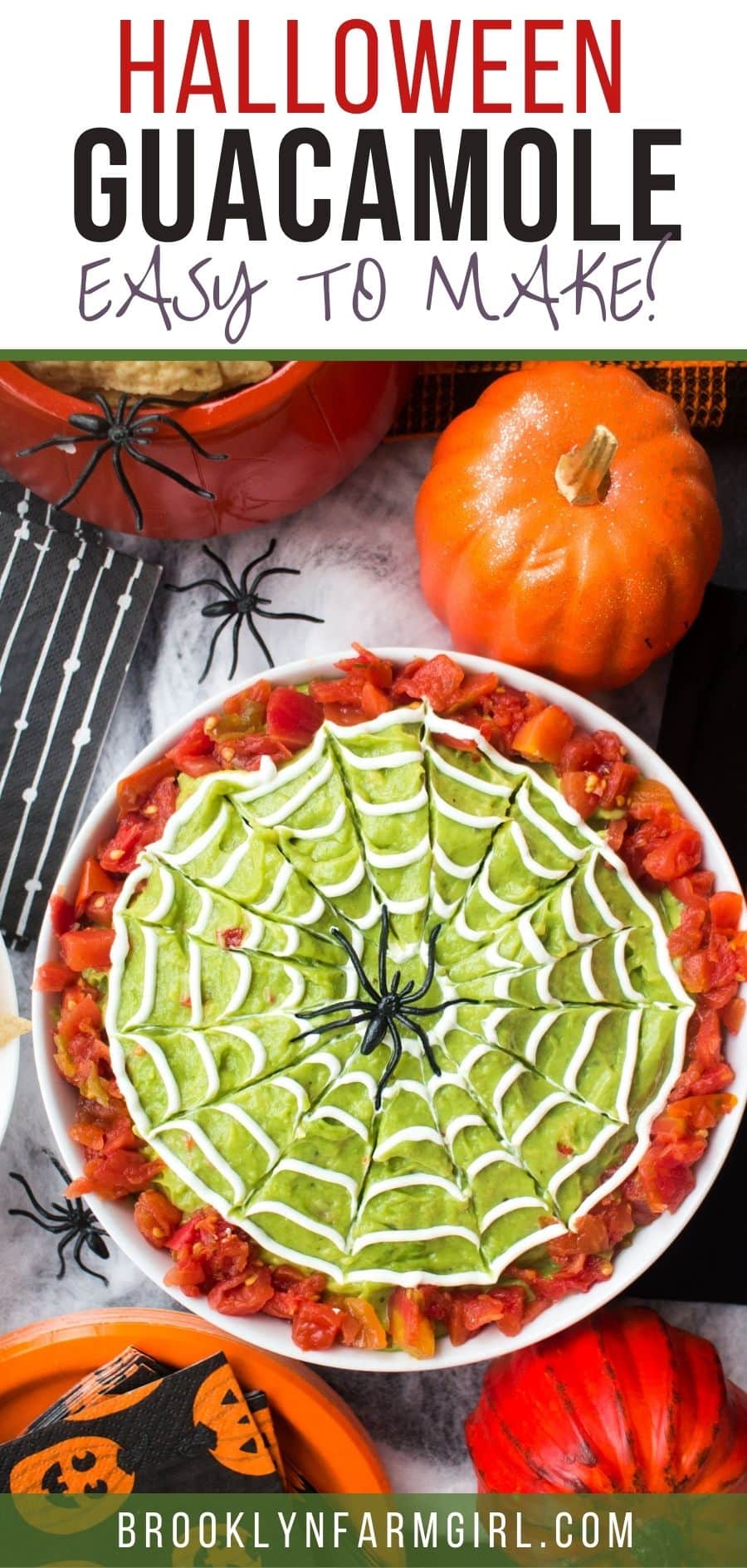 Halloween Guacamole Dip Brooklyn Farm Girl