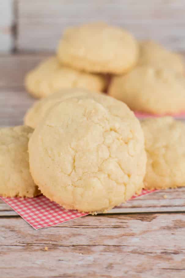 These super easy sugar cookies are soft, light, and they simply melt-in-your-mouth with each bite. These are one of my family’s favorite Christmas cookies!