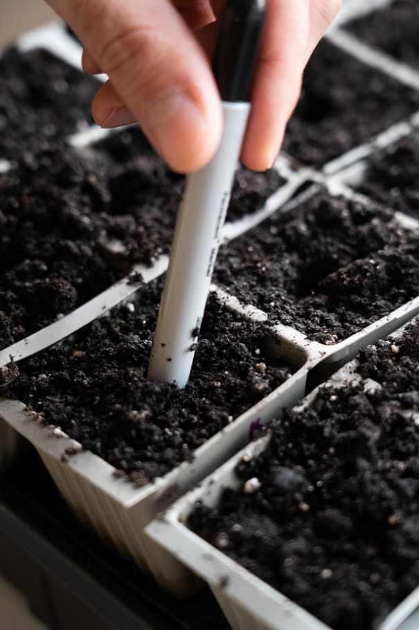 We use a heat mat and thermometer to germinate our vegetable garden seeds.  Find out how we use these tools to get a 100% germination rate. This saves time and ensures reliable sprouting. 
