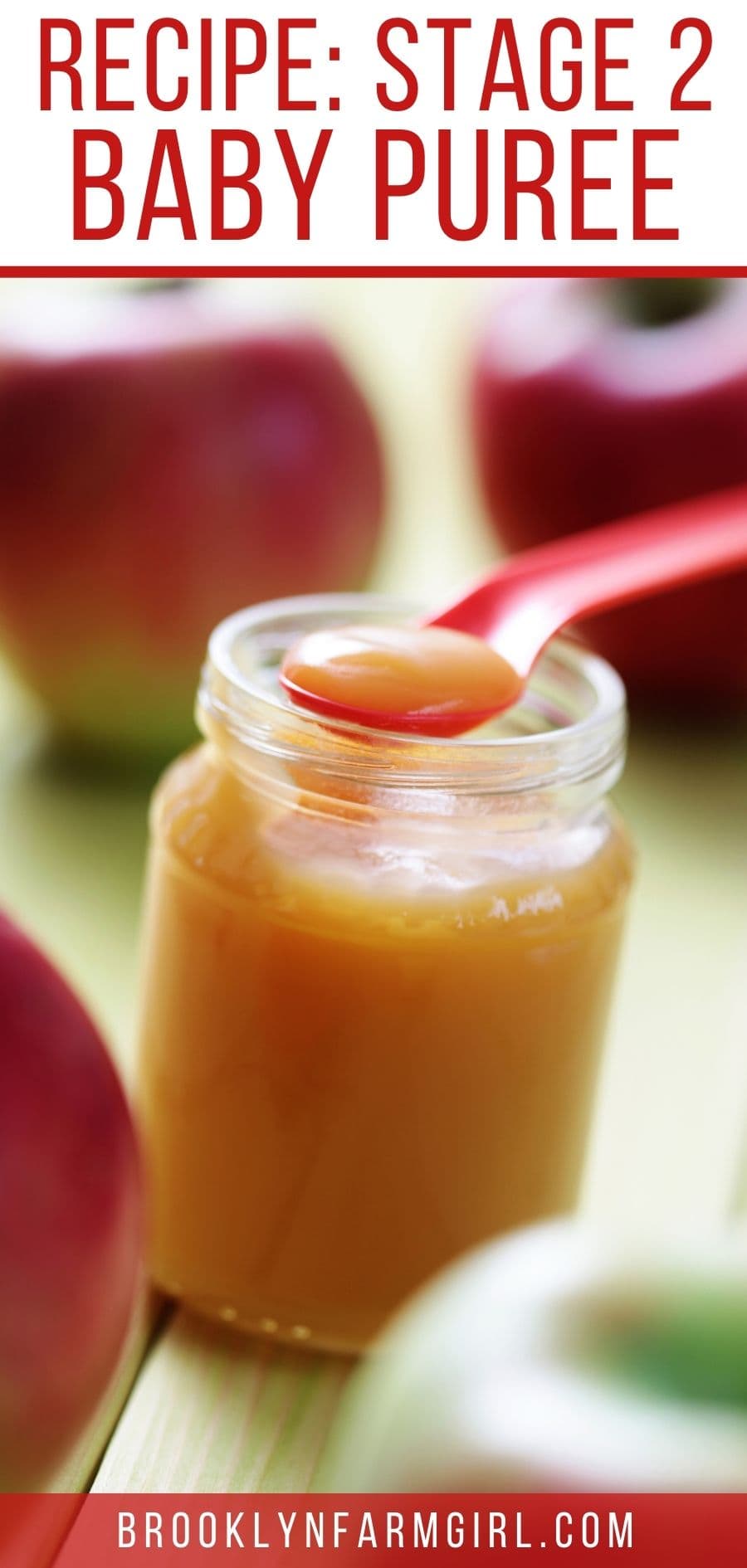 Apple, Pear and Banana Baby Food Recipe Brooklyn Farm Girl