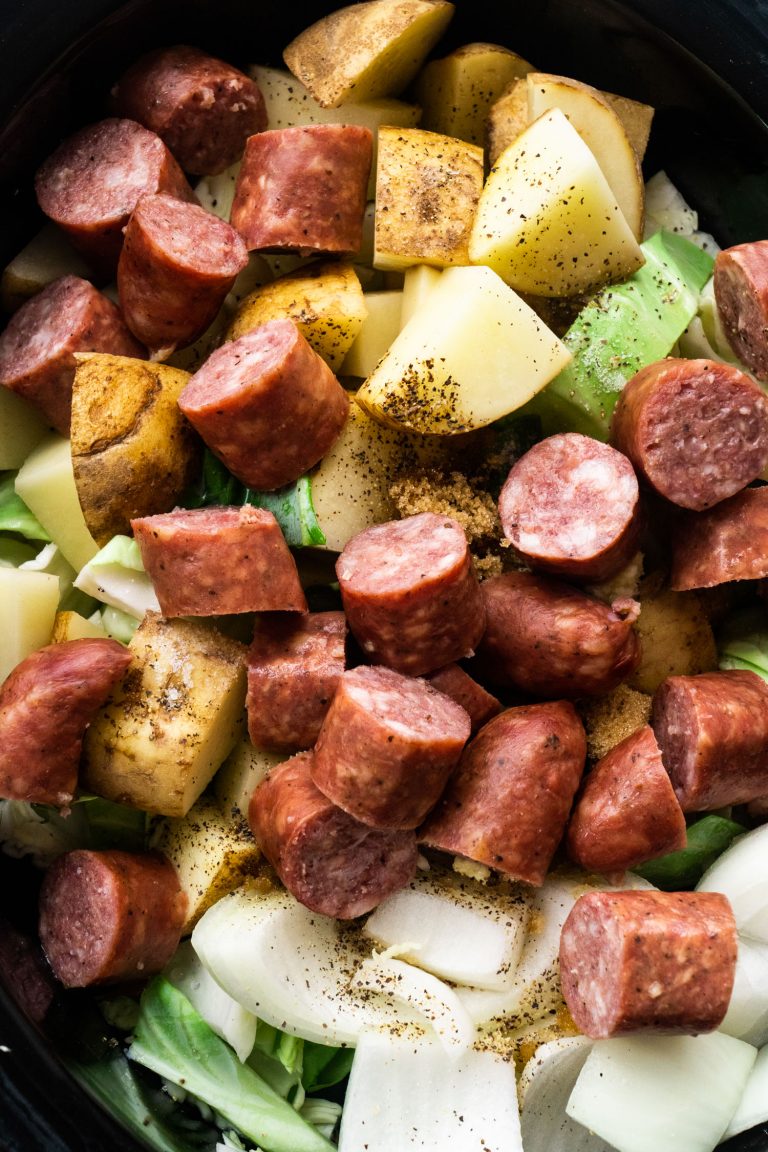 Slow Cooker Kielbasa and Cabbage Recipe - Easy Crockpot Meal!