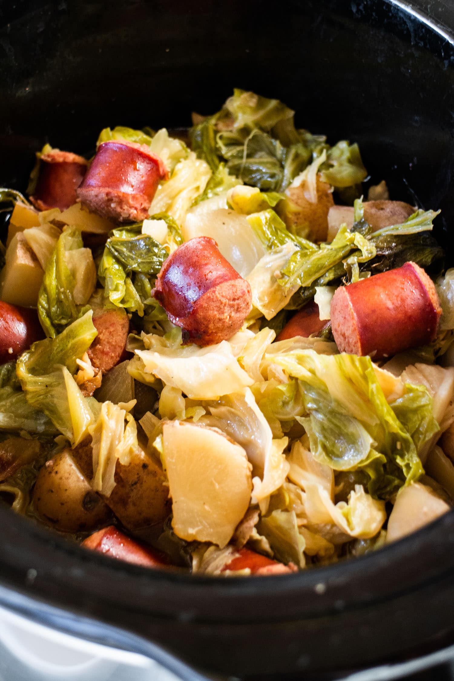 Slow Cooker Kielbasa and Cabbage Recipe - Easy Crockpot Meal!