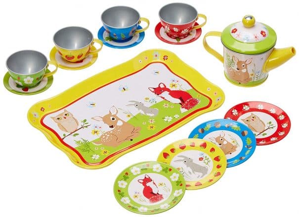 forest animals tea set