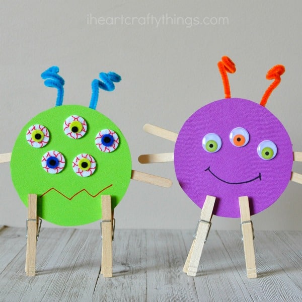 Easy Monster Craft for Toddlers - Toddler Approved