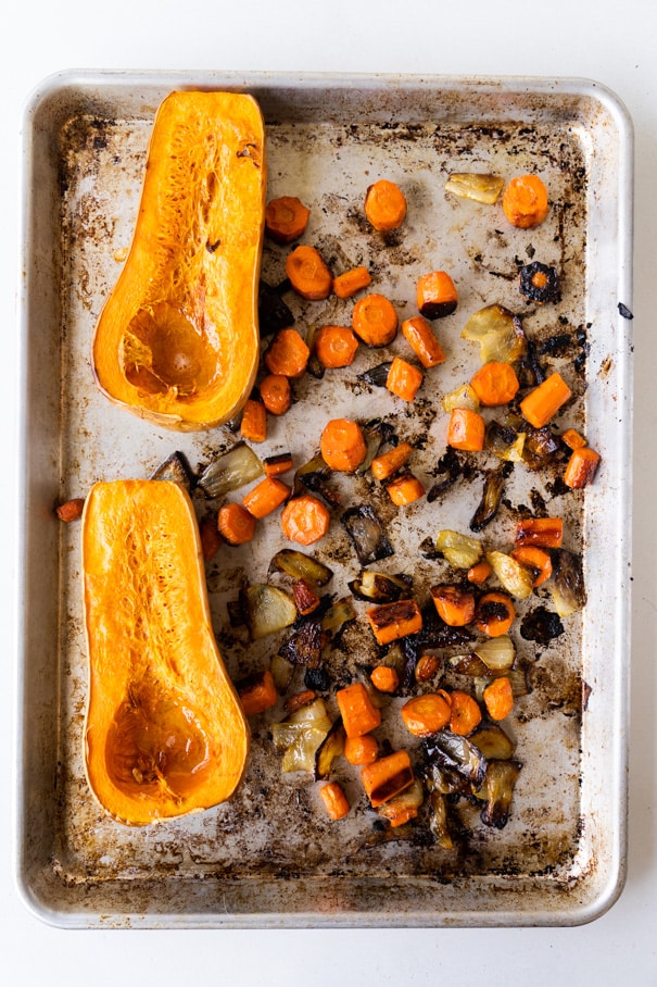 Roasted Butternut Squash and Carrots