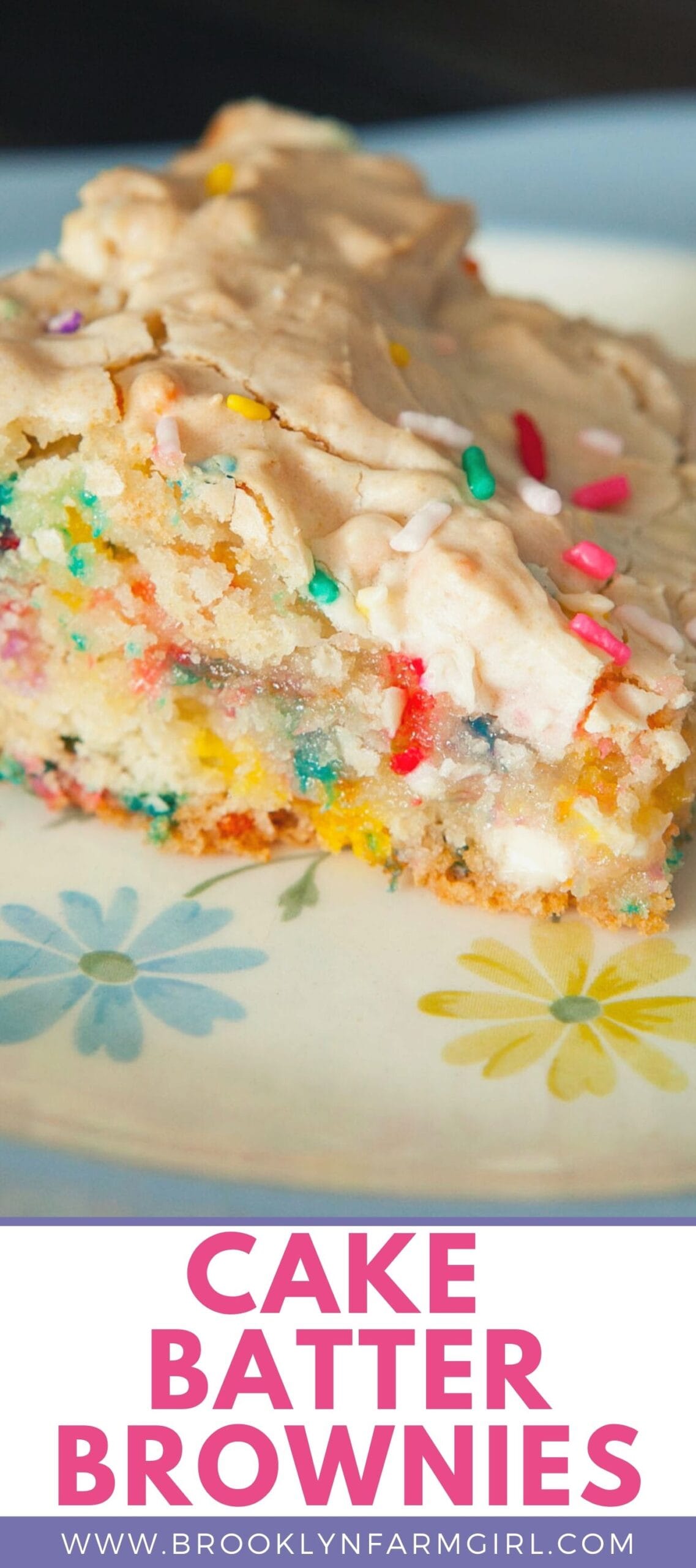 Confetti Cake Batter Brownies Brooklyn Farm Girl