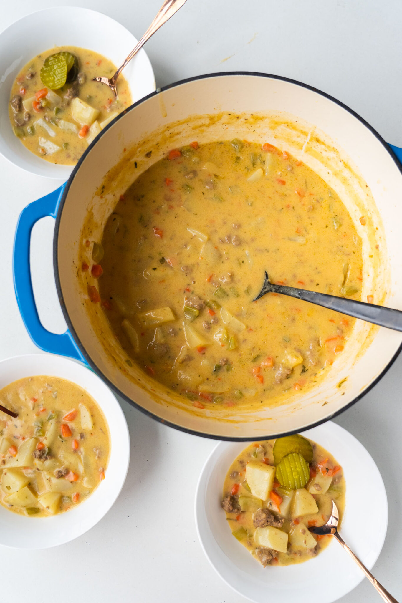 Best Cheeseburger Soup Recipe Brooklyn Farm Girl