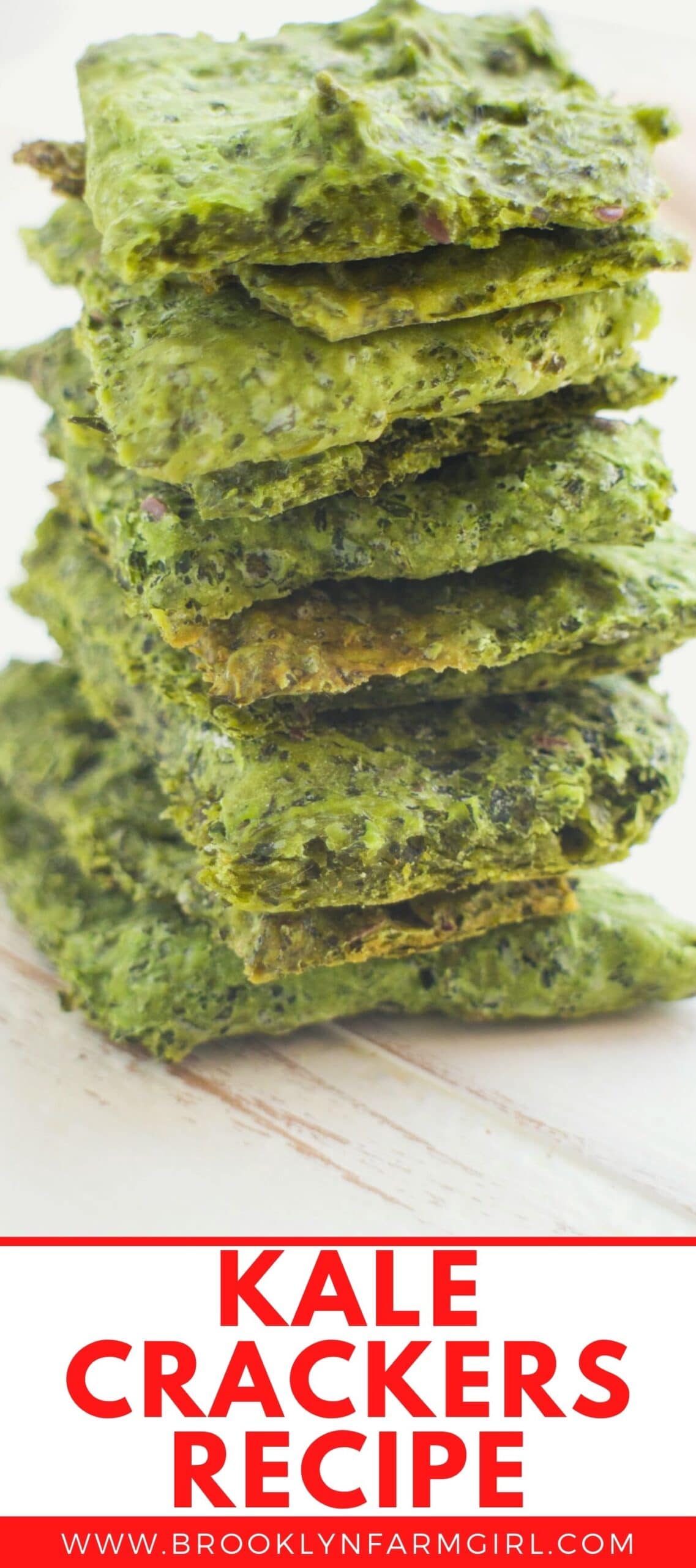 Homemade Kale Crackers Healthy Snack Recipe