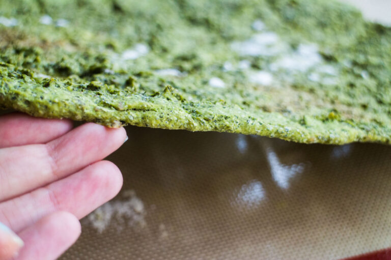 Homemade Kale Crackers Healthy Snack Recipe