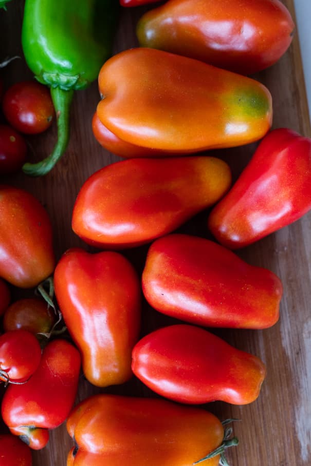 San Marzano Tomatoes from our garden