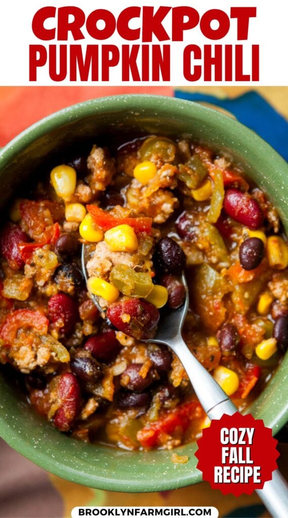 This Crockpot Pumpkin Chili is a hearty, one-pot meal that combines the rich flavors of pumpkin, ground turkey, and a medley of beans and vegetables. Infused with Mexican spices like cumin and green chiles, it's a cozy, comforting dish perfect for fall.