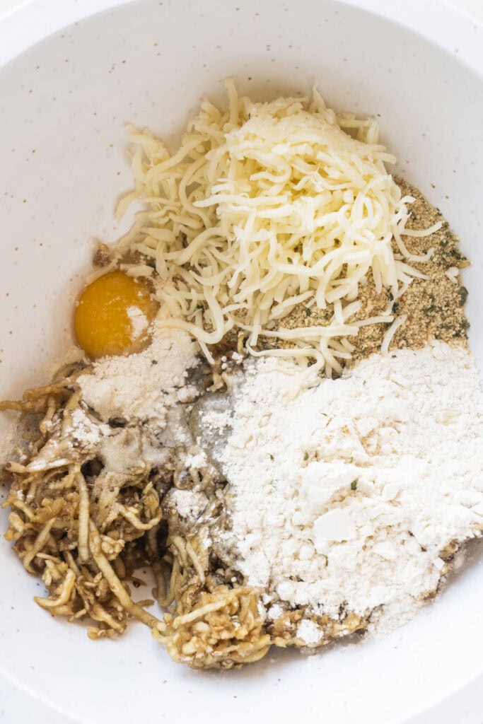 ingredients in bowl. 