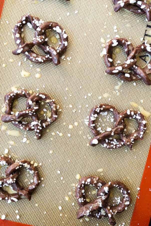 Chocolate Pretzel Cookies is a easy to make Christmas Cookie recipe.  They taste like soft chocolate sugar cookies in a cute pretzel shape.  Coarse sugar is sprinkled on top.  Recipe makes 20 cookies.