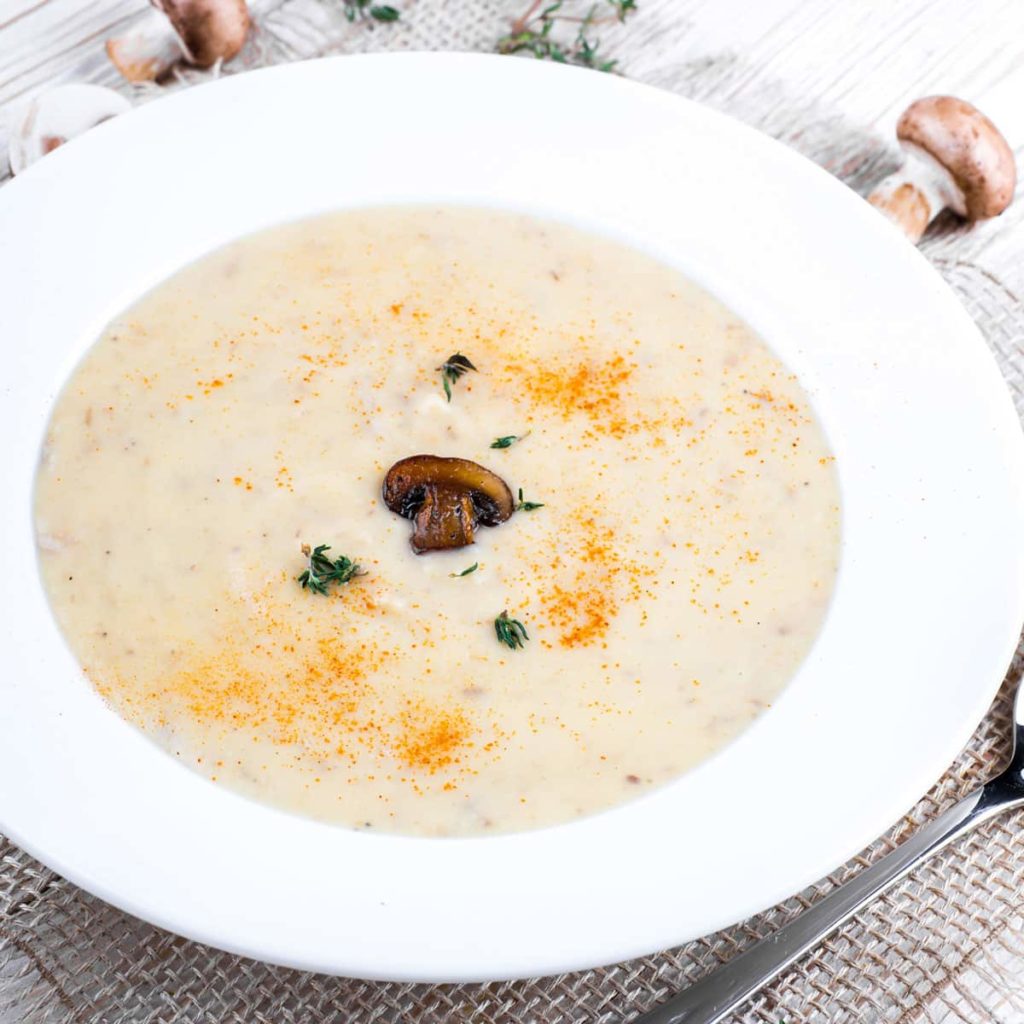Keto Cream of Mushroom Soup - Brooklyn Farm Girl