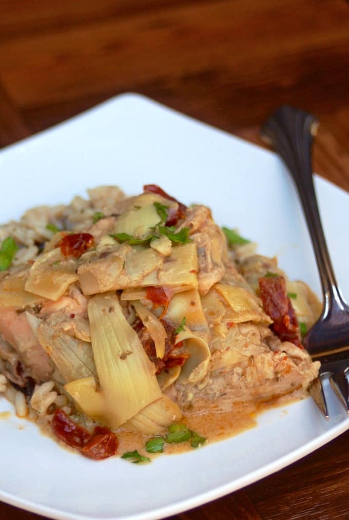 50 Healthy Slow Cooker Chicken Recipes for a busy & delicious evening! All recipes are under 500 calories.  You’re going to want to bookmark this page for simple, easy, & healthy slow cooker meals.