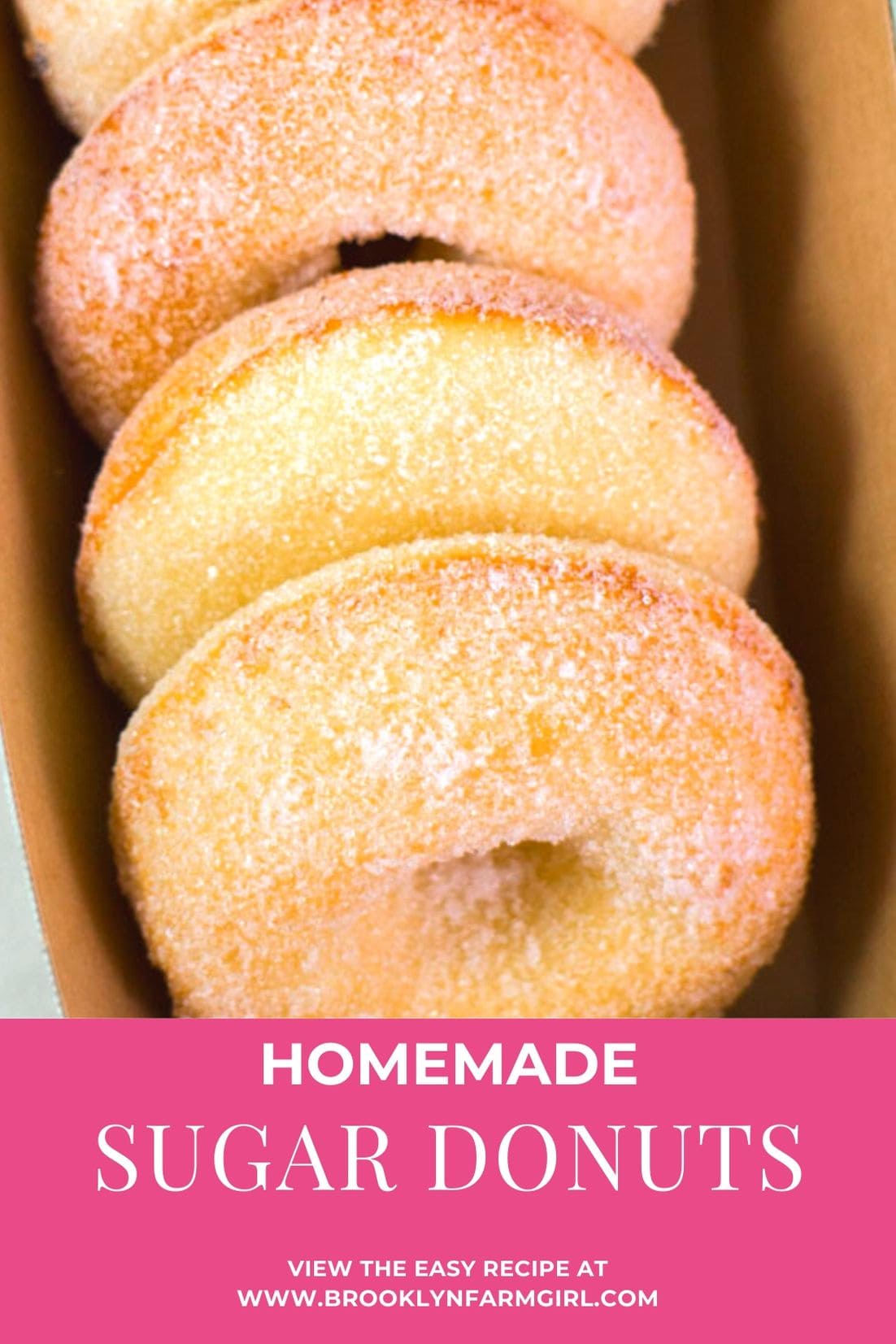 Homemade Baked Sugar Donuts Brooklyn Farm Girl