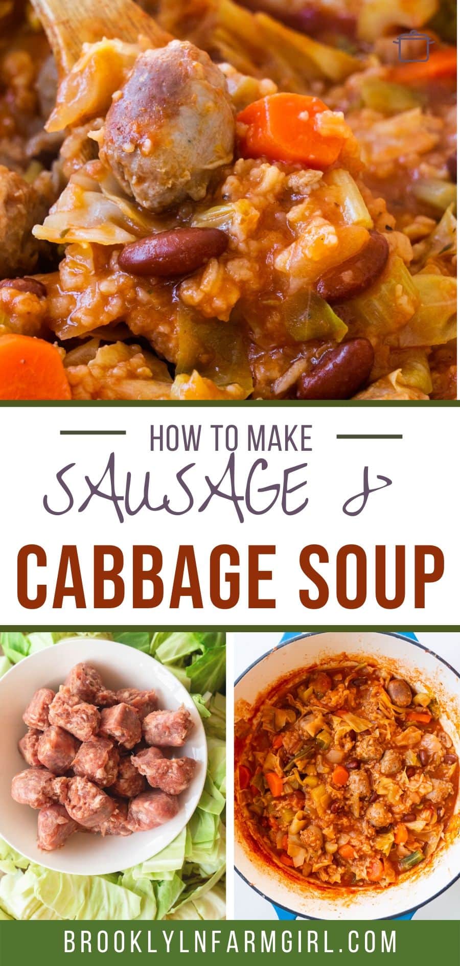 Polish Sausage and Cabbage Soup - Brooklyn Farm Girl