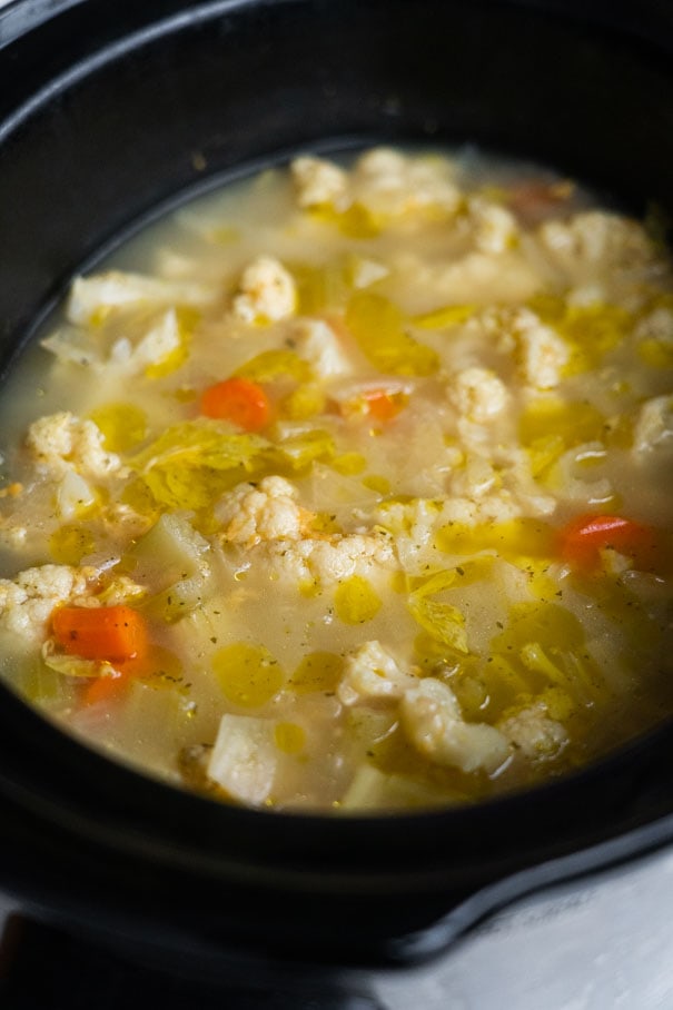 Slow Cooker Cauliflower Soup (4 Hours) Brooklyn Farm Girl