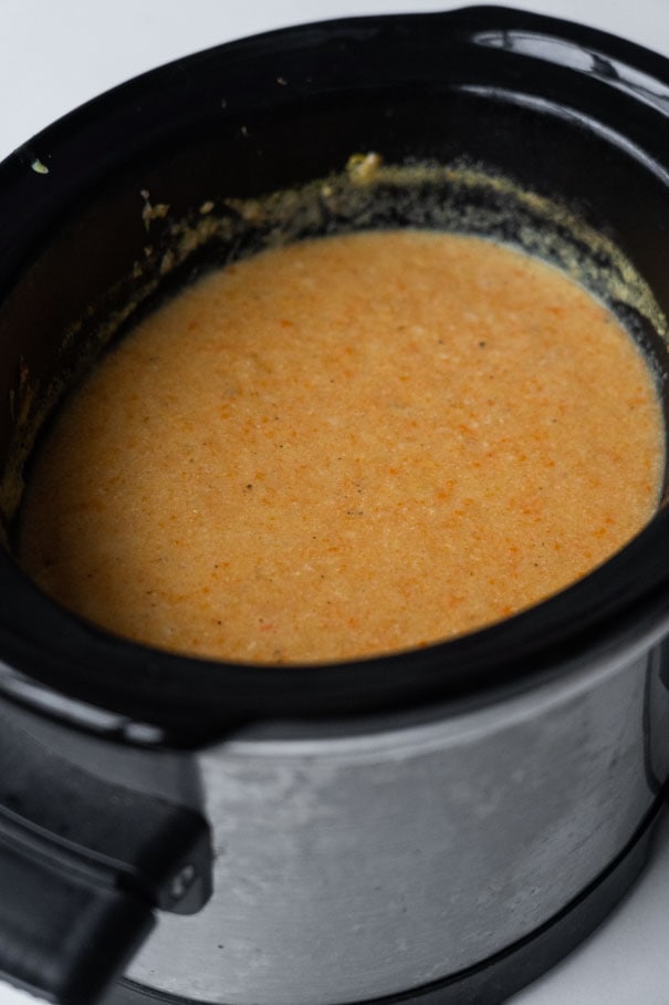 Creamy Cauliflower Soup in Crockpot